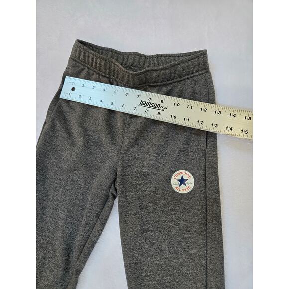 Converse All Star Girls dark Gray Jogger gym Pants medium - Picture 3 of 6